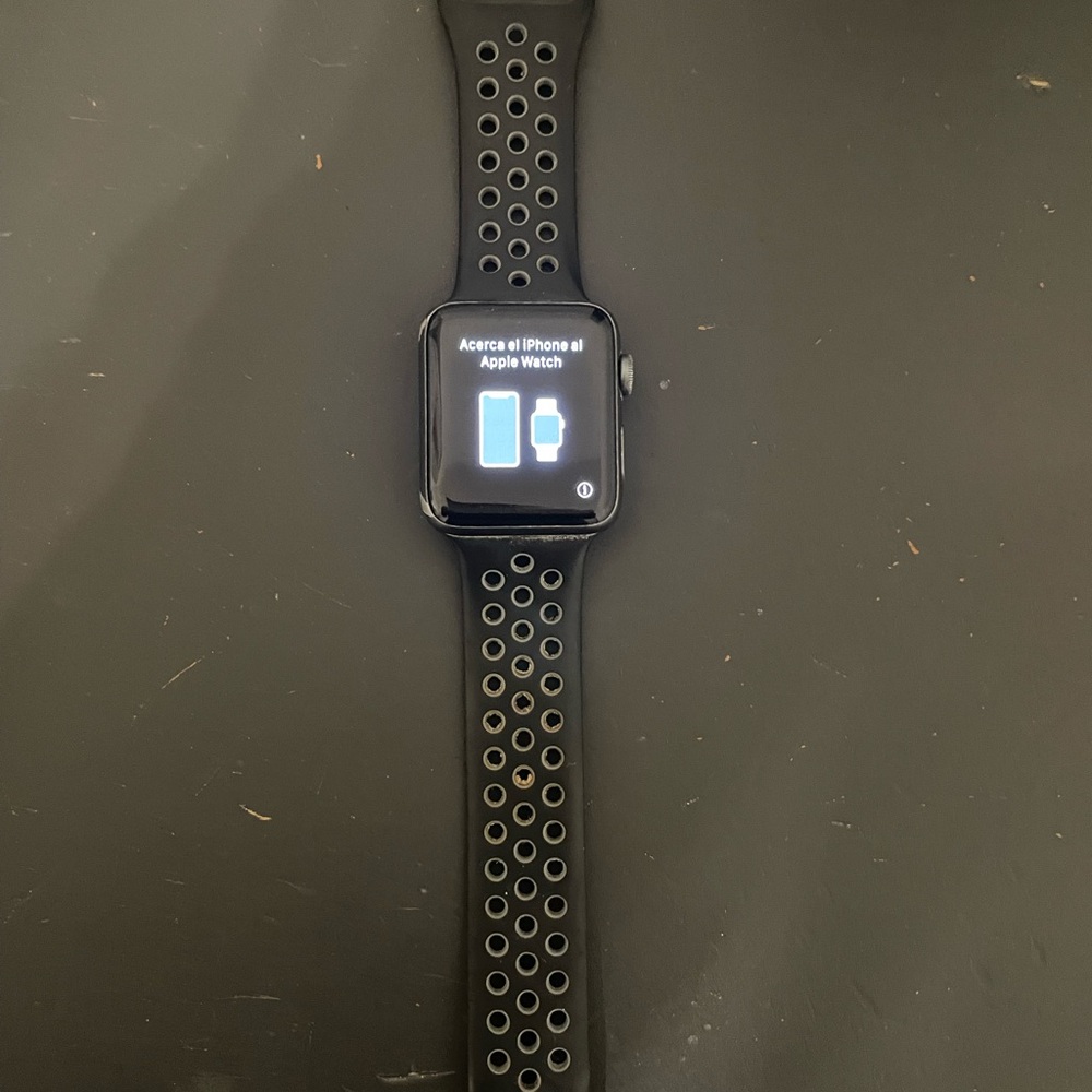 Apple Smartwatch with Black Perforated Band - Picture 3 of 10